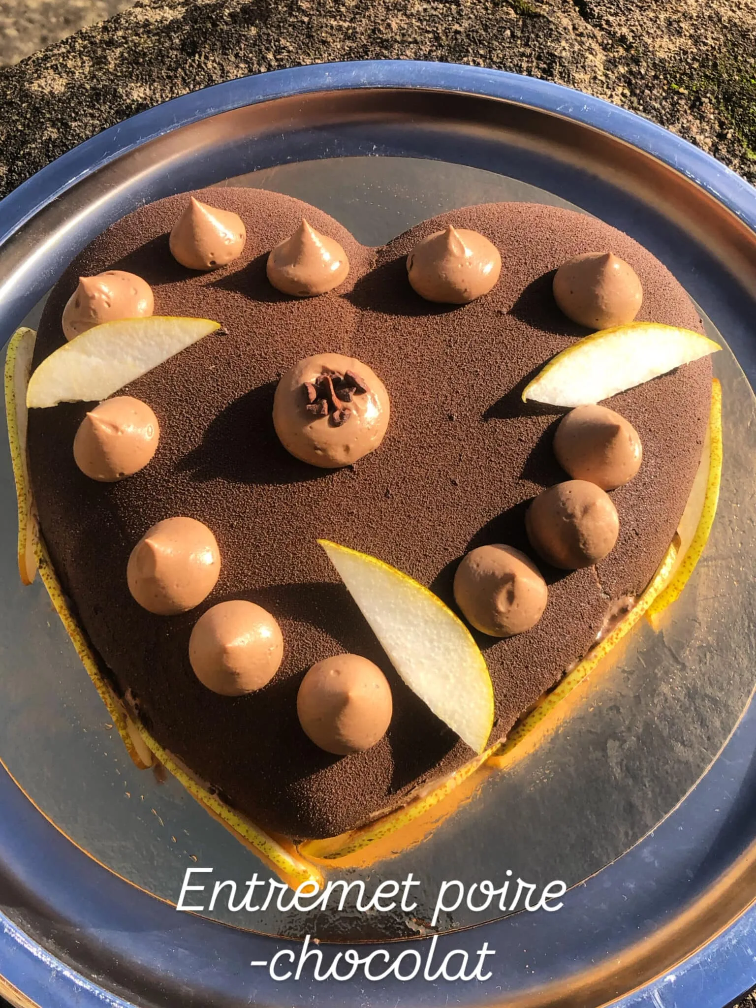 Bavarois chocolat poire