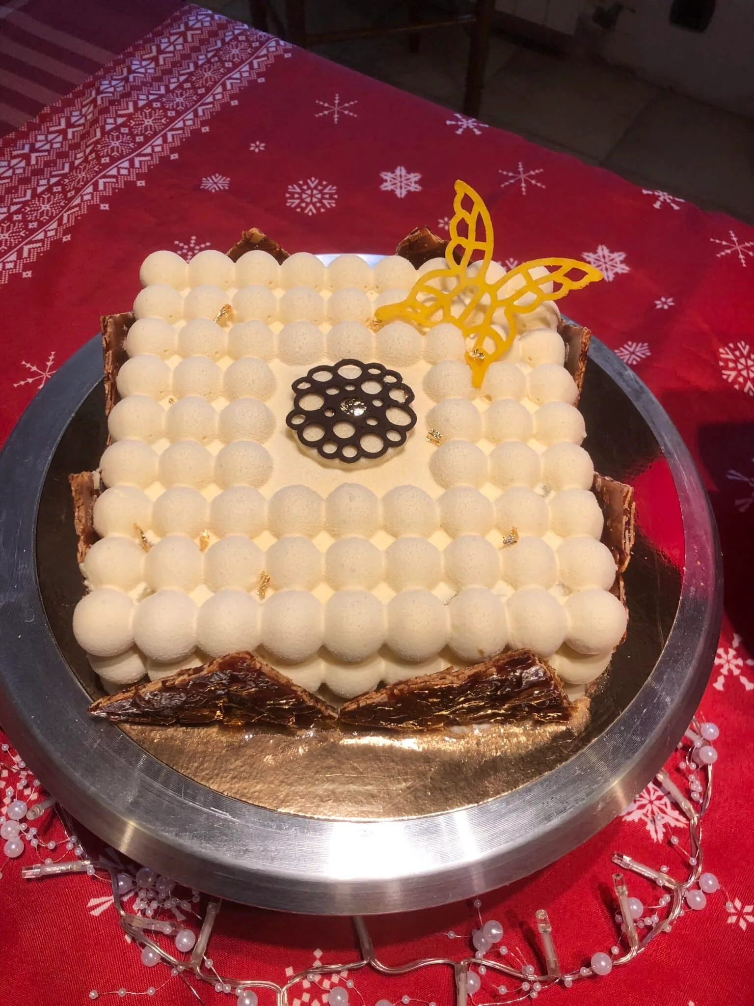 Entremet exotique ananas citron vert
