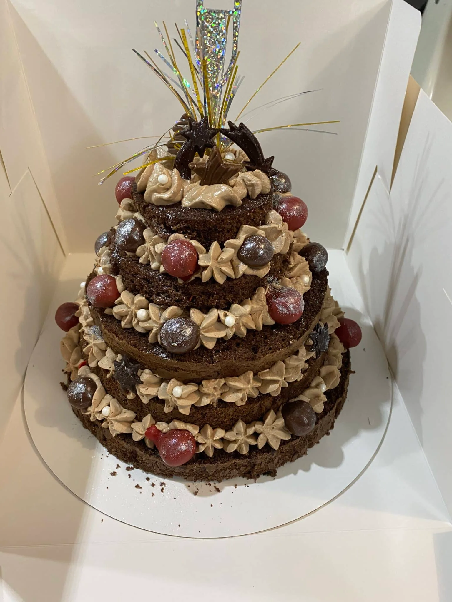 Sapin de noel ganache chocolat