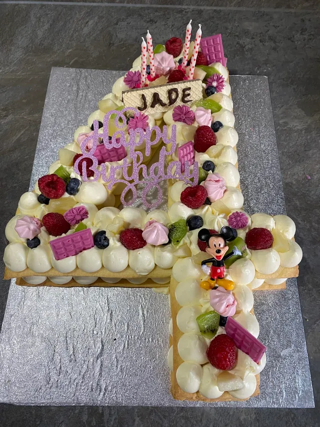 Number cake creme diplomate