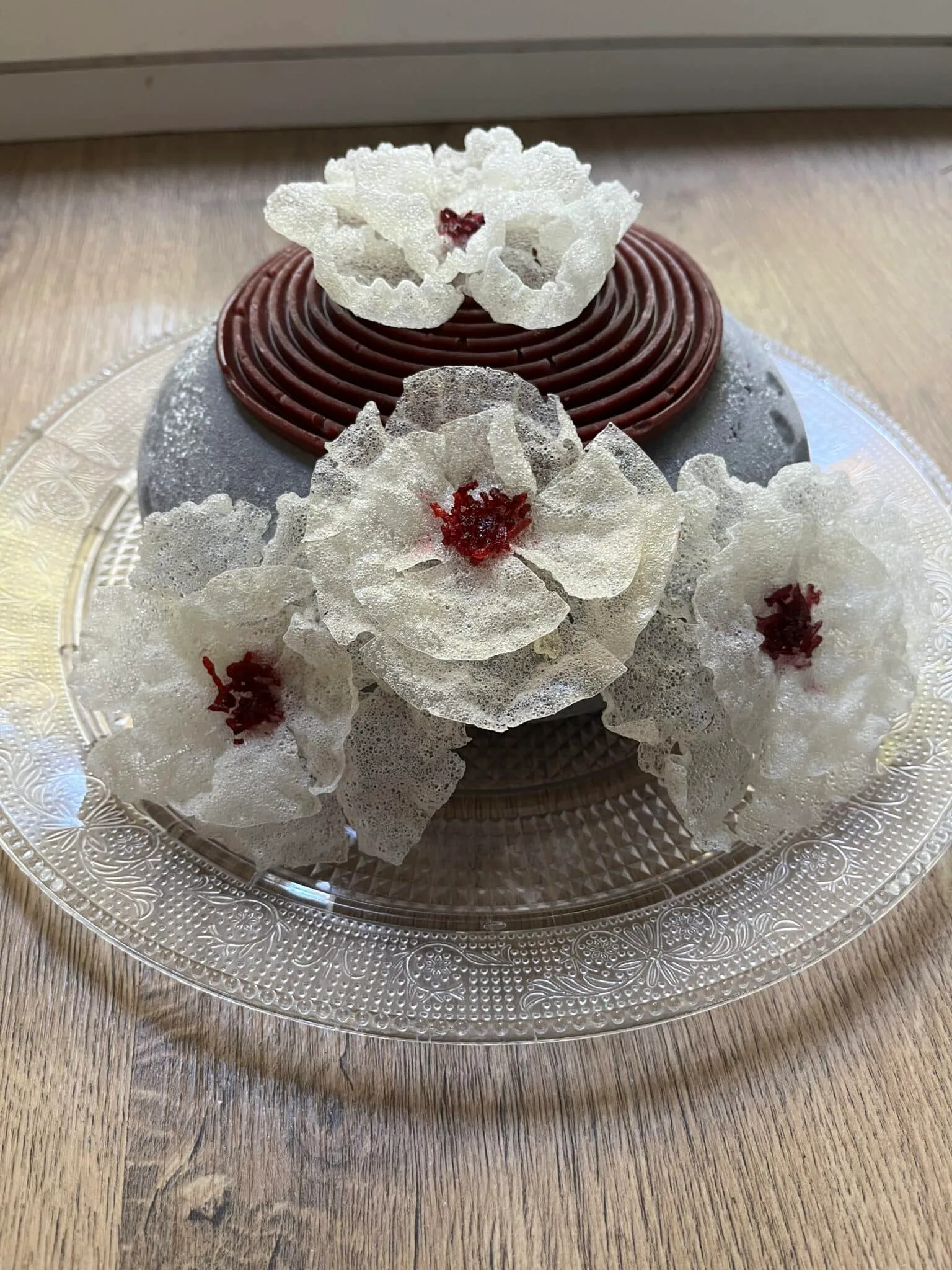 Entremet fleuri
