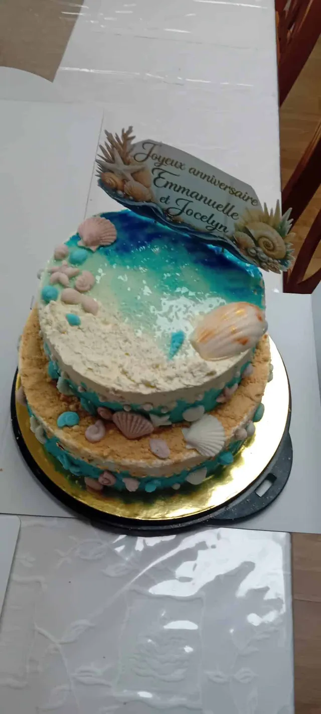 Layer cake theme de la mer