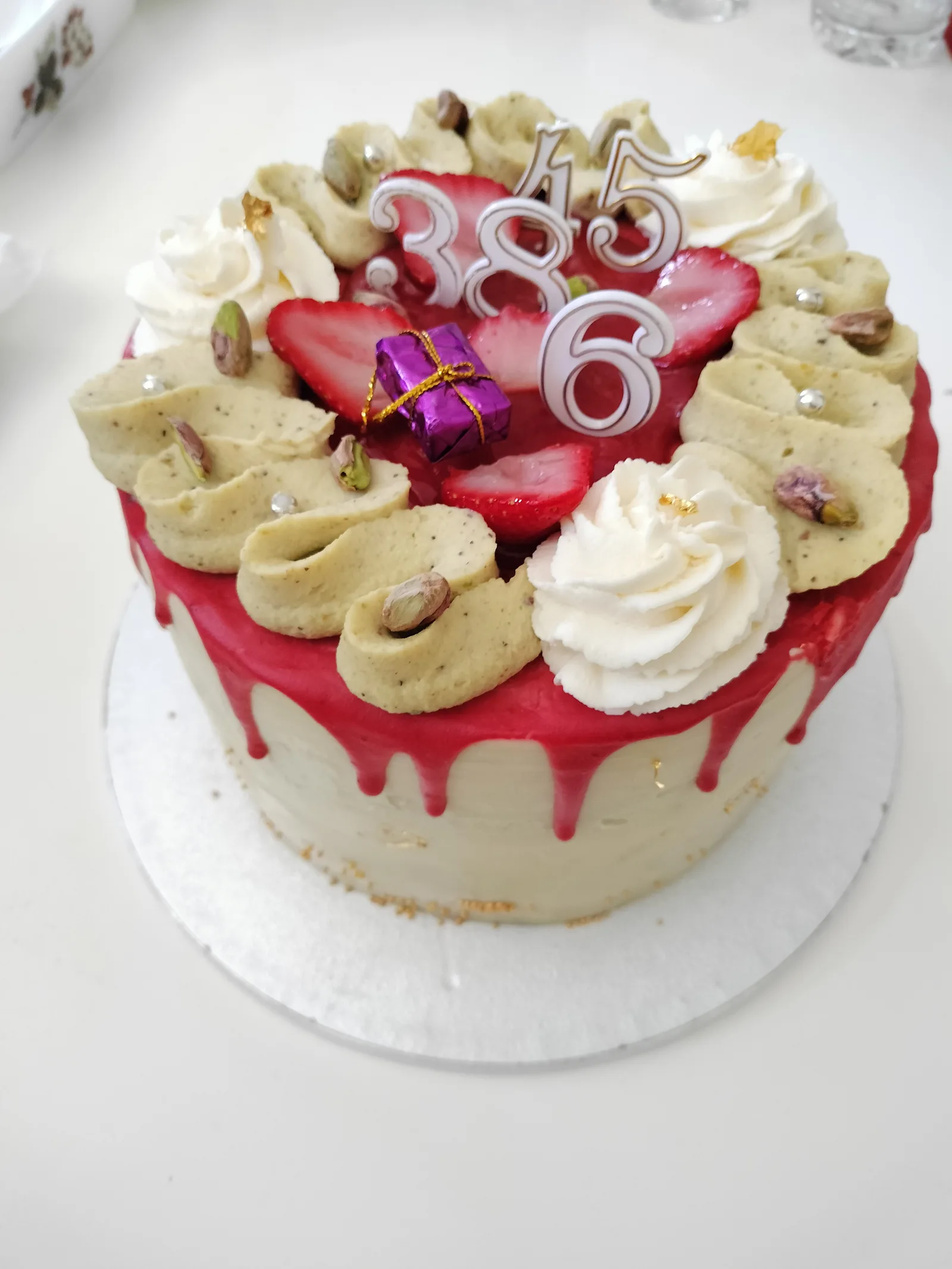 Gâteau pistache fraise