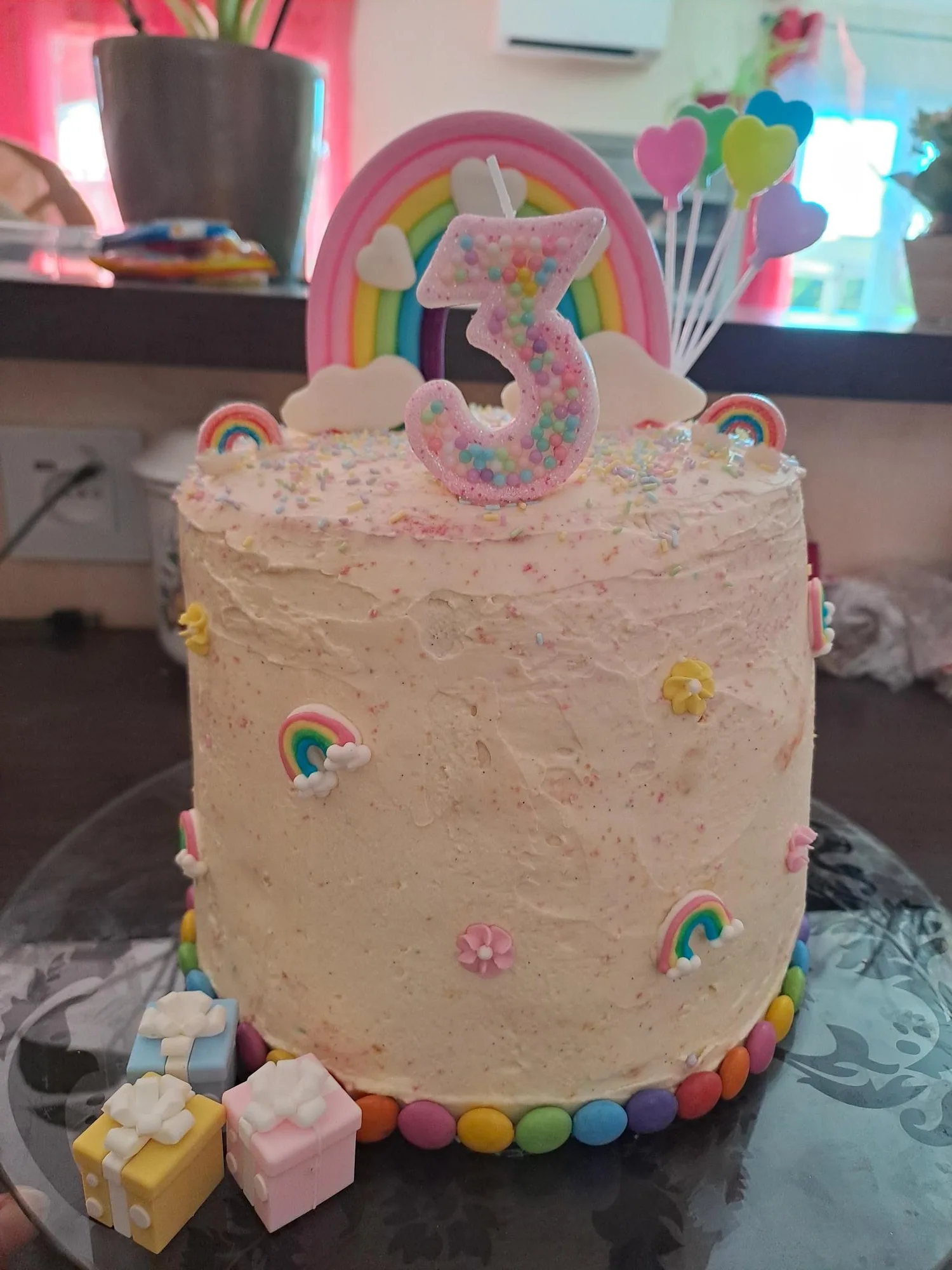 Chiffon Cake arc en ciel