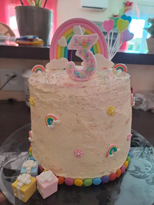 Chiffon Cake arc en ciel