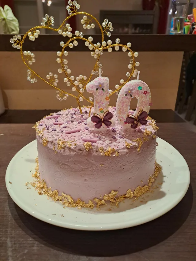 Chiffon cake ganache nutella