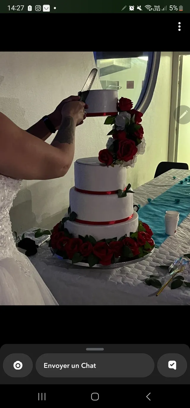 Premier gâteau pour le mariage de ma Sœur