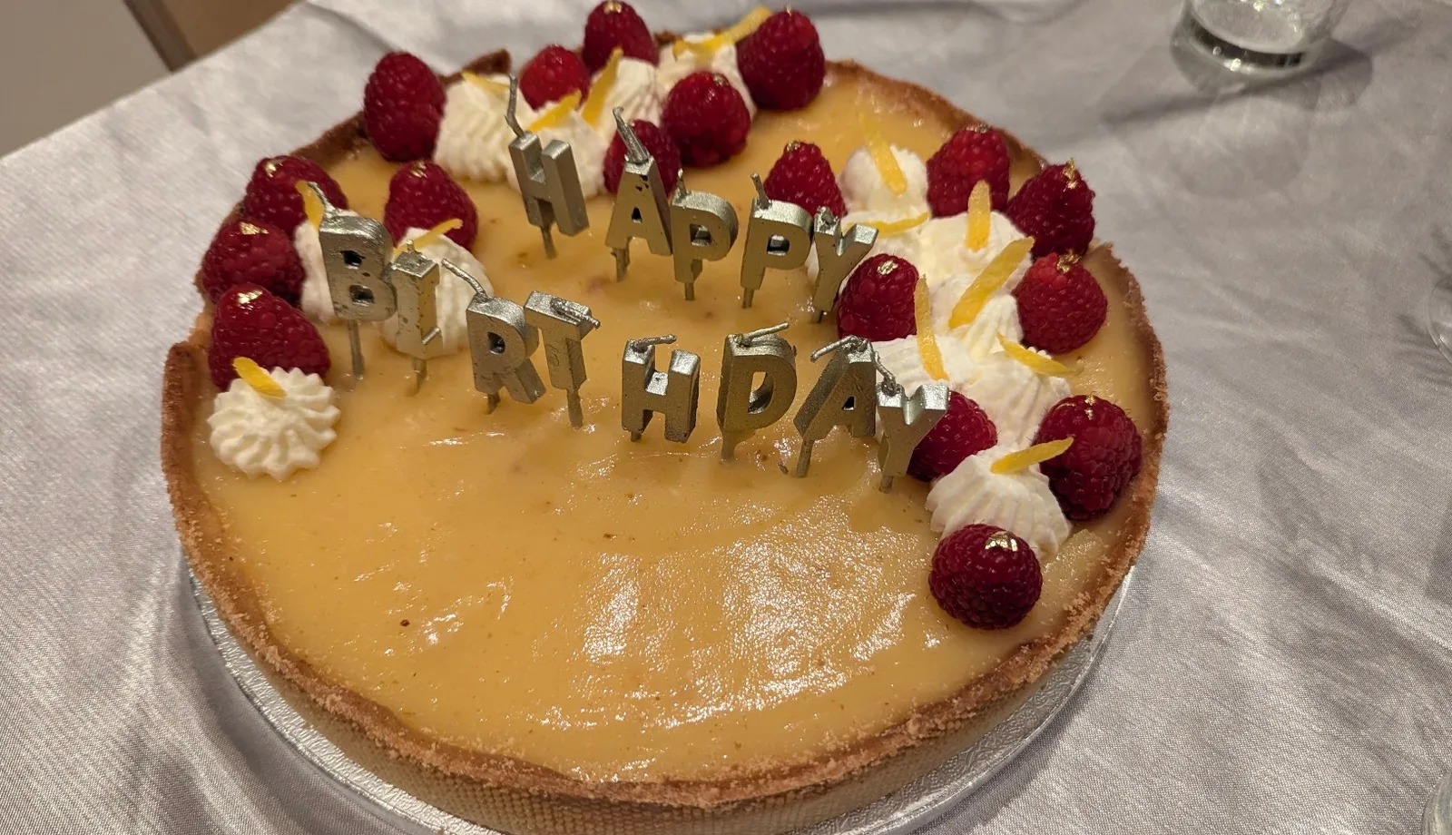 Tarte citron framboise