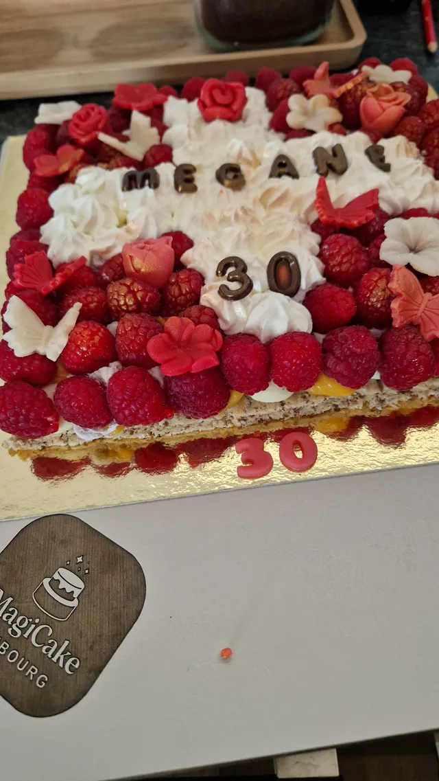 Nuage framboise chocolat blanc