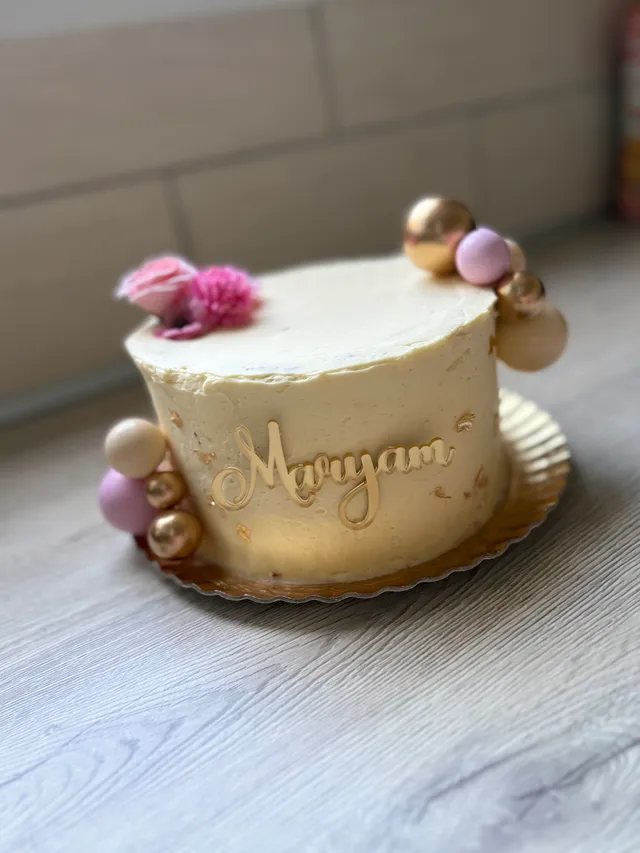 Layer cake chocolat blanc framboise