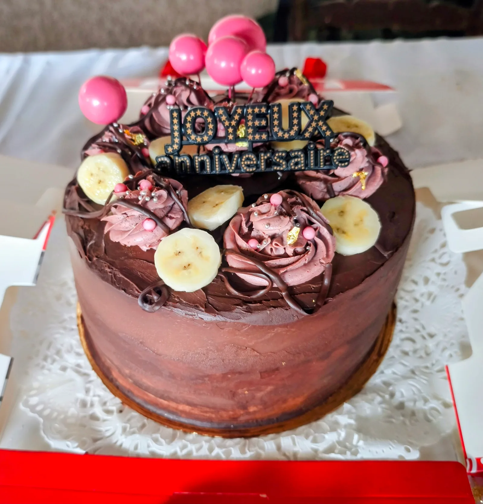 Mon layer cake Chocolat Banane