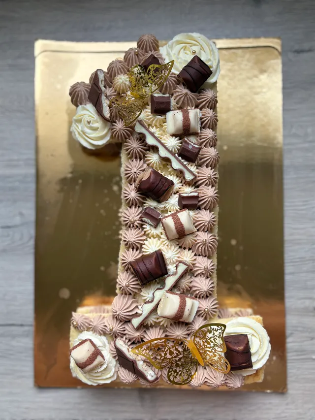 Number cake kinder maxi