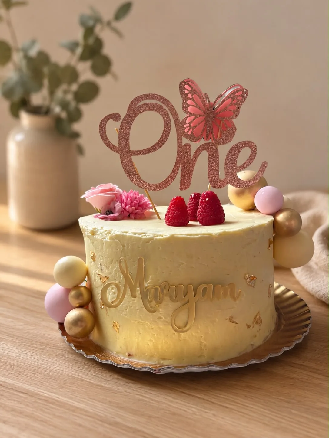 Layer cake chocolat blanc framboise