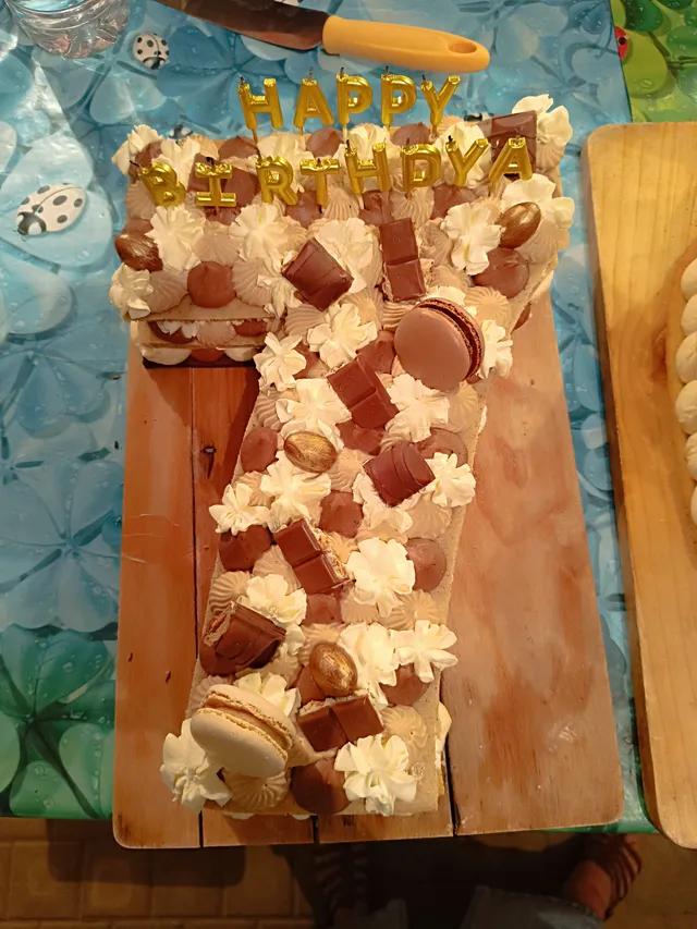 Number cake 70 ans