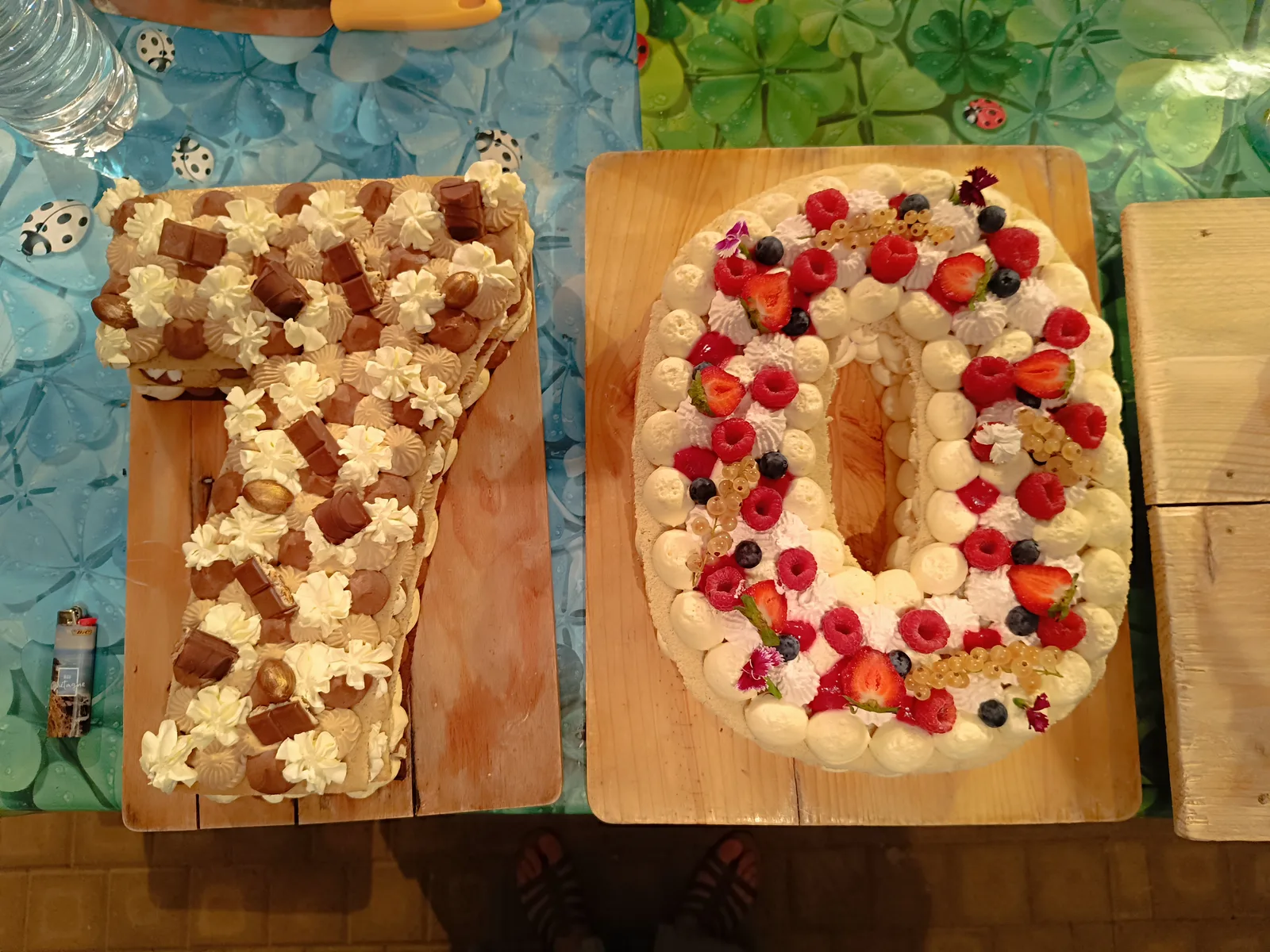 Number cake 70 ans