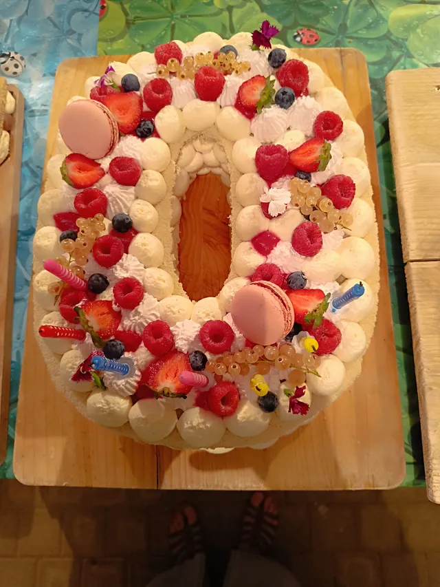 Number cake 70 ans