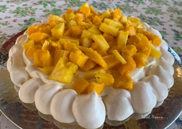 Ma pavlova mangue ananas !