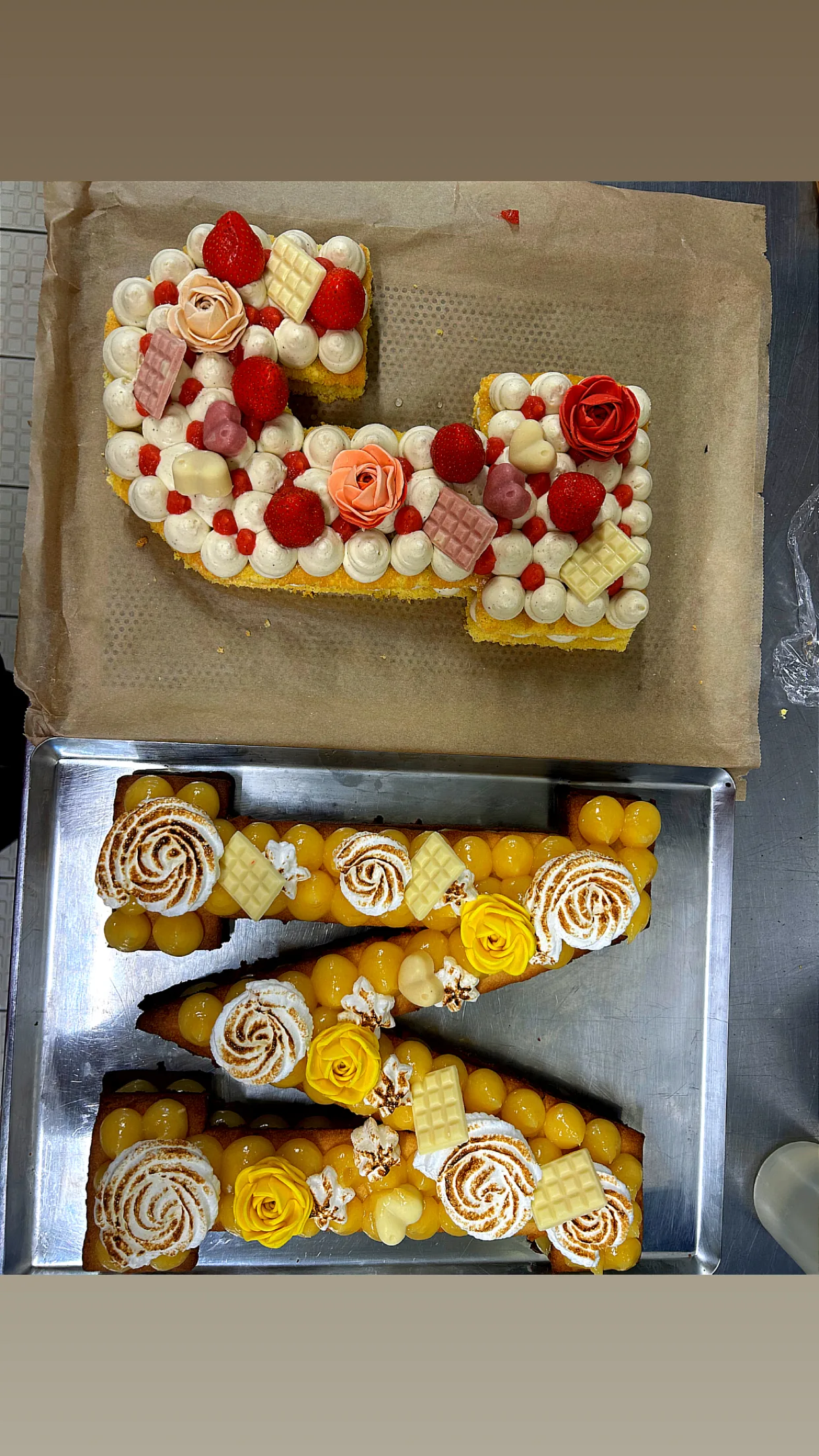 Lettre cake