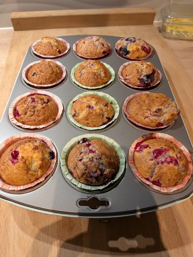 Muffins aux fruits des bois