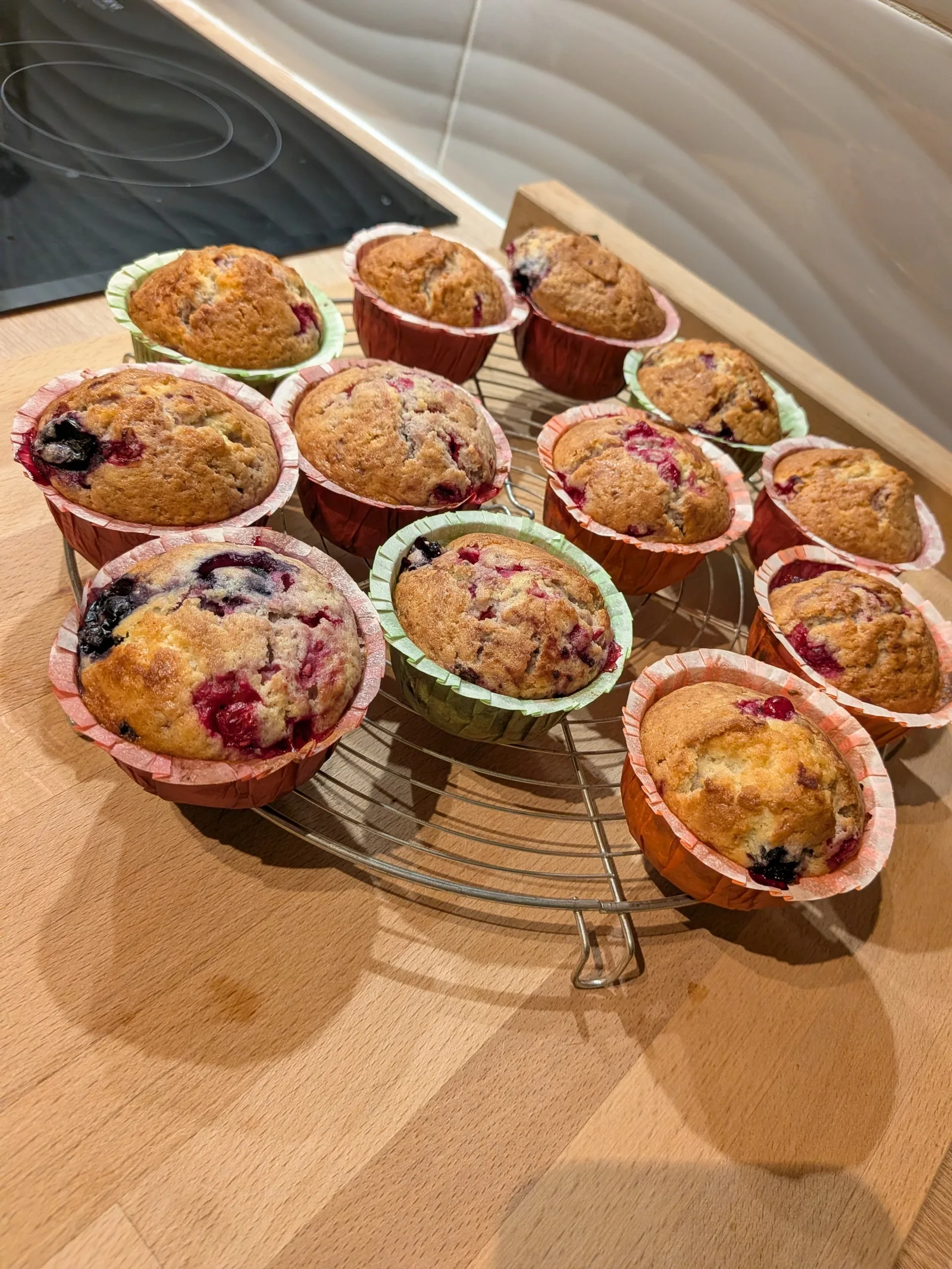 Muffins aux fruits des bois