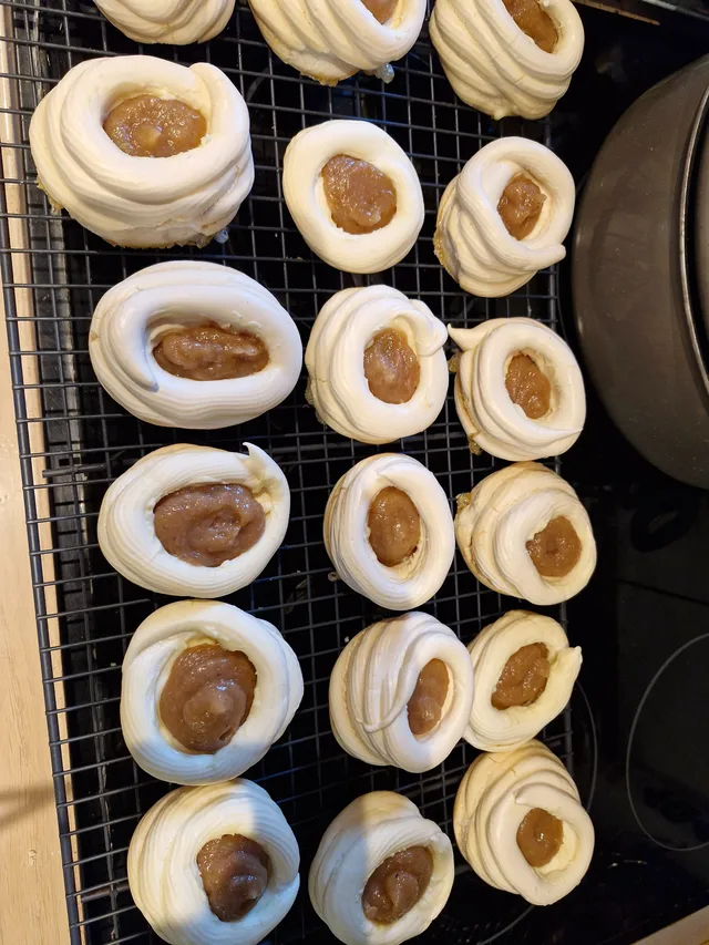 Pavlova pêche/vanille