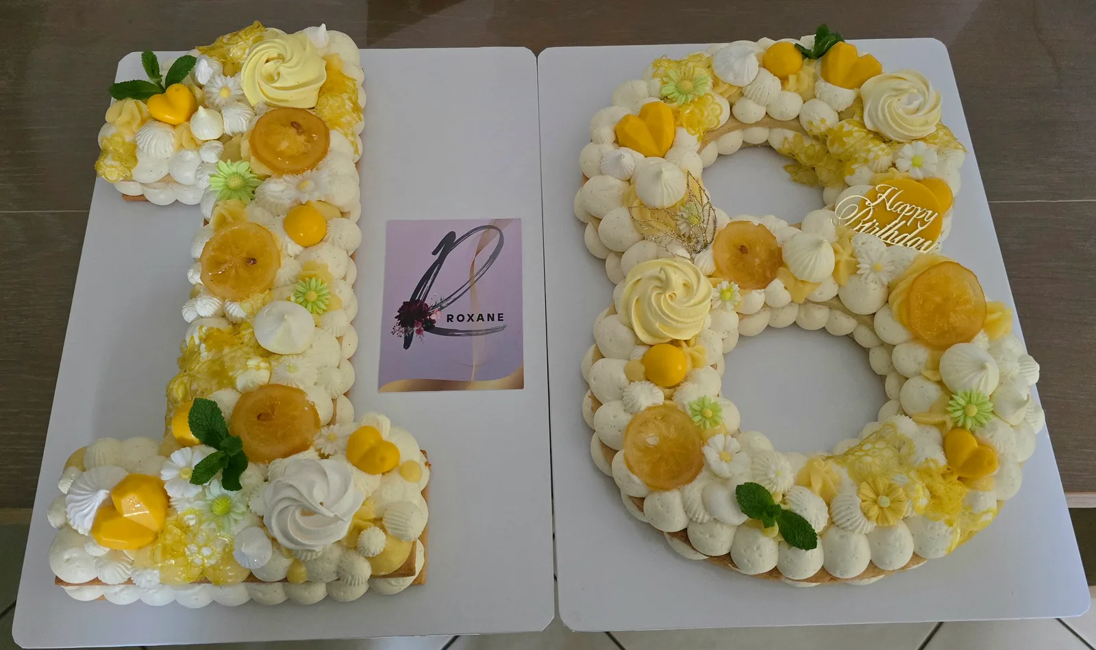 Number Cake au citron