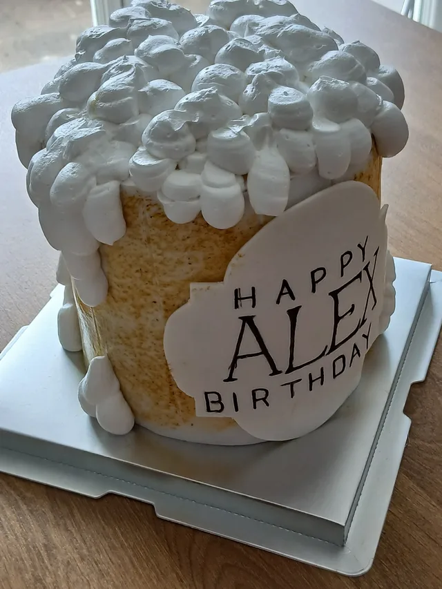cake design chope de bière