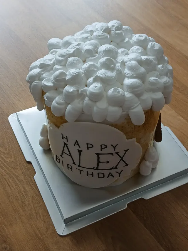 cake design chope de bière