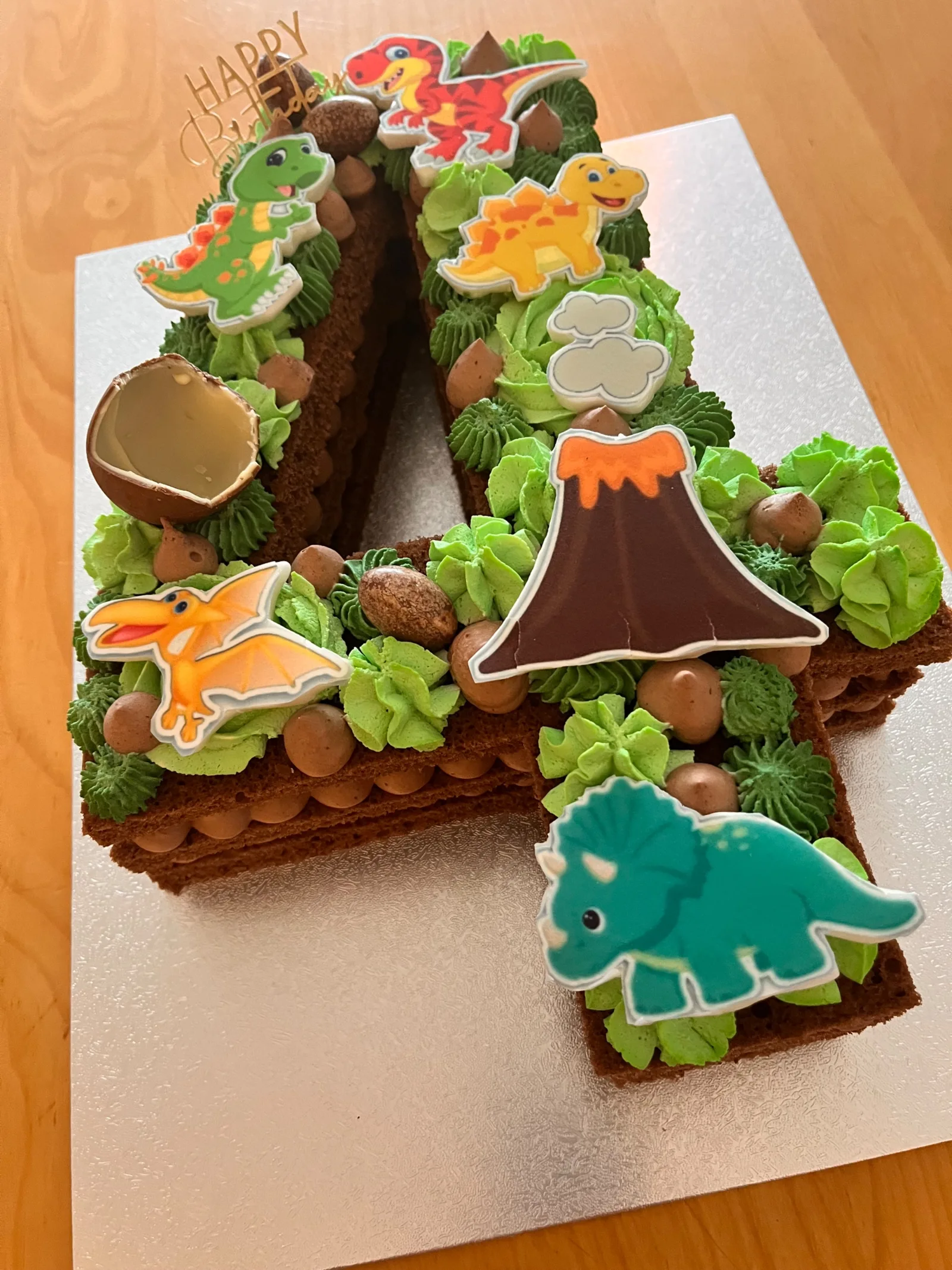 Number Dinosaures chocolat