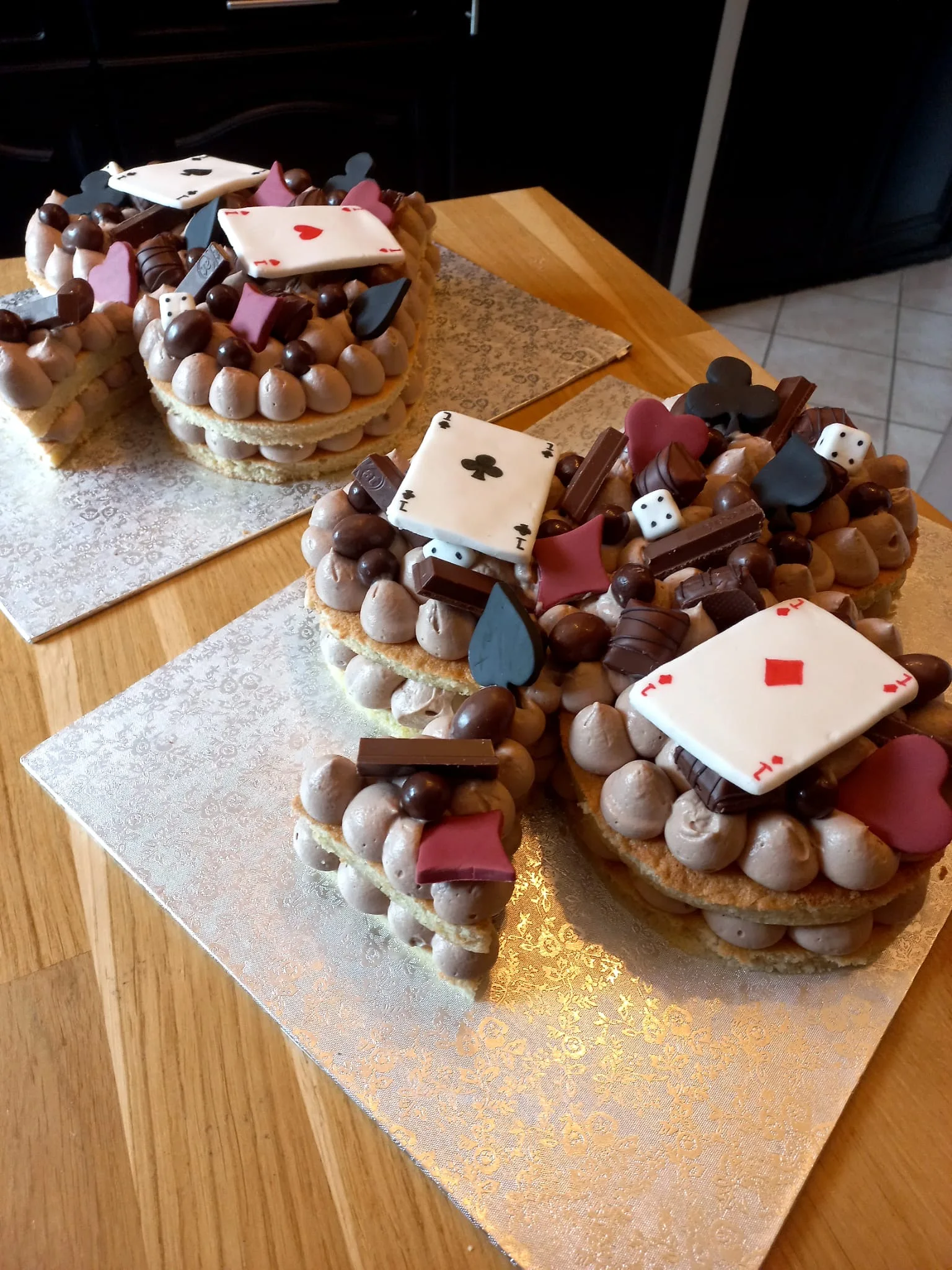 Number cake thème Casino