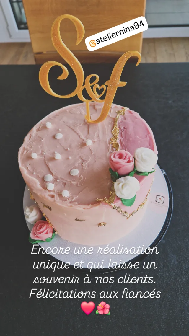 Layer cake vanille fraise
